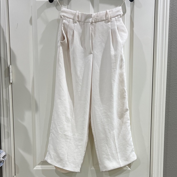 Wilfred Pants - Aritzia Wilfred dress ankle/cropped pants cream size 0